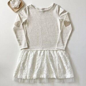 Chasing Fireflies Elbow Patch Lace Dress